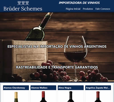 Website Bruder Schemes - Importadora de Vinhos