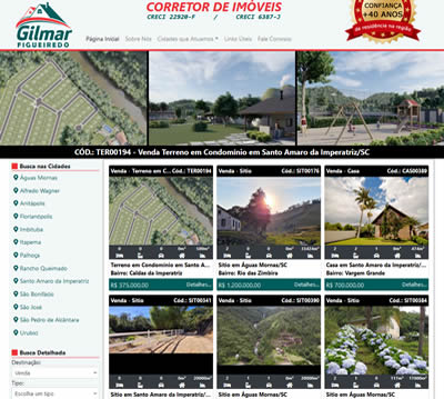 Website Gilmar Figueiredo - Corretor de Imóveis