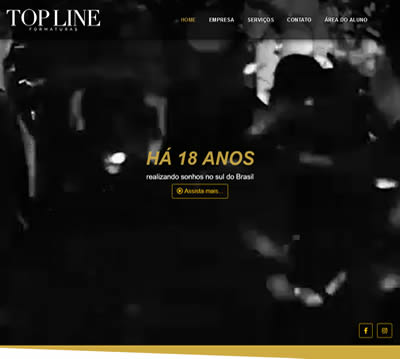 Website Top Line Formaturas